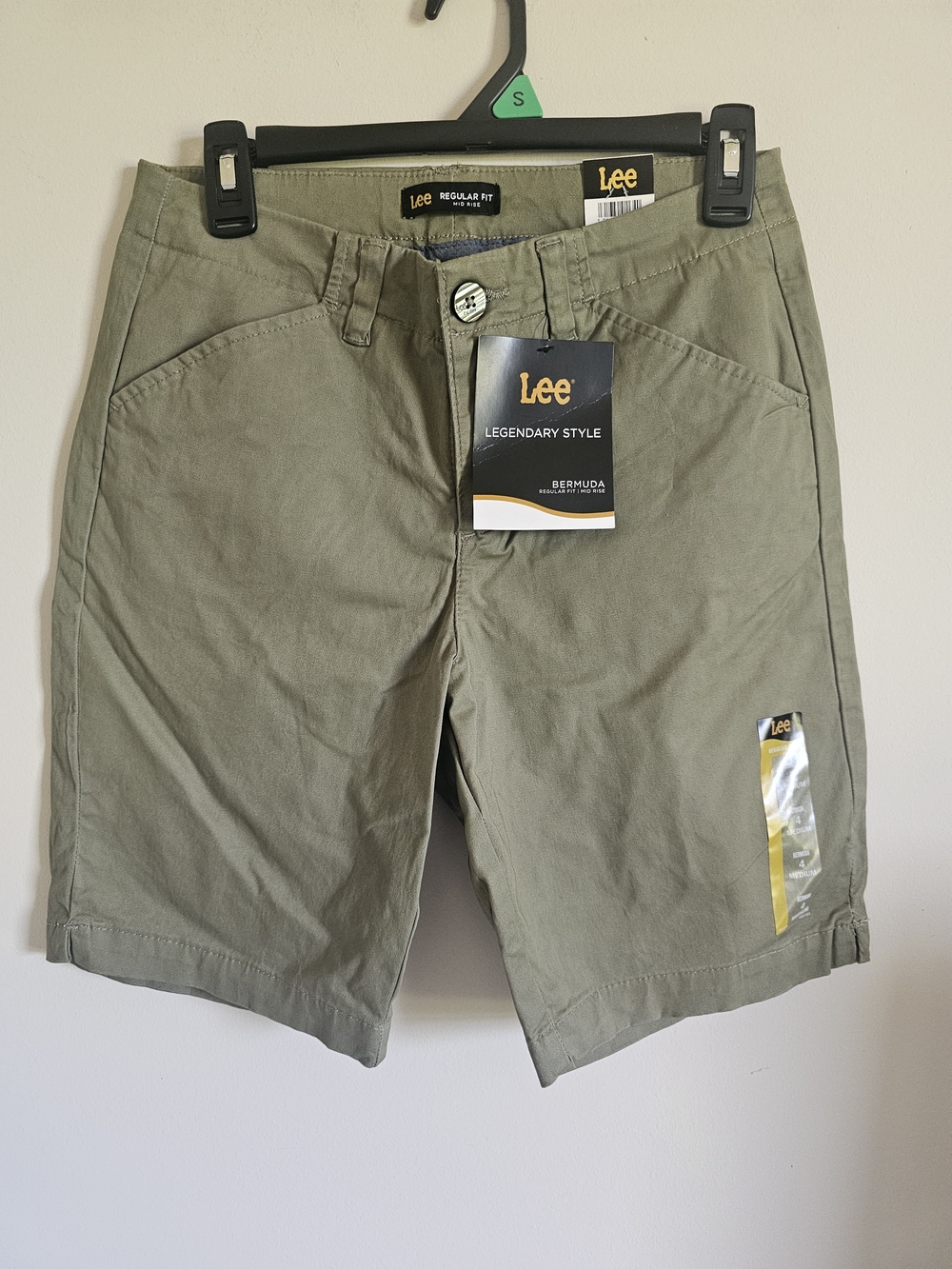 Lee Women’s Olive Green Bermuda Shorts